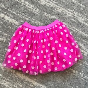 Disney Fuchsia and White Polka Dot Skirt